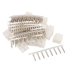 20 Sets White Plastic Dual 8 Pin Male 4.2mm Pitch + 8 Pin Terminal PC Connector picture