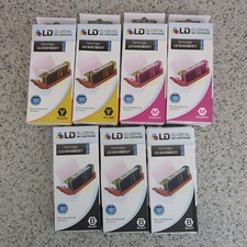 Lot Of 7 LD Canon CLI 251XL Ink Cartridges Black (3), Magenta (2), & Yellow (2) picture