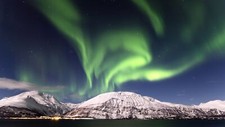 Landscape aurorae nature low Custom Gaming Mat Desk picture