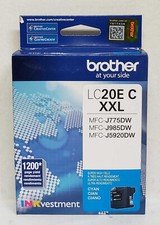 NEW LOT OF 2 Brother - LC20EC XXL Super High-Yield Ink Cartridge - Cyan picture