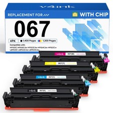 v4ink 067 Toner Cartridge 4 Pack Replacement for Canon 067 MF654Cdw picture
