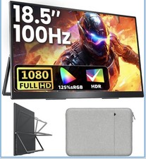 Portable Monitor 18.5 inch Portable Gaming Screen 120Hz IPS Display with VESA picture