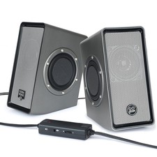 GOgroove Computer Speakers for Desktop PC, USB Powered Plug and Play 3.5mm AUX picture