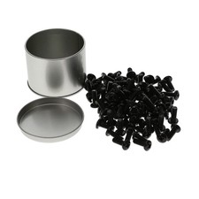 10 Pack of 12-24 Rack Screws, Black 100-Pack picture