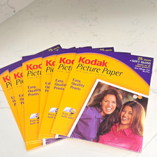 Lot Of 6 Kodak Picture Paper Inkjet Photo Paper Soft Gloss Letter 190gsm 25 Sh. picture