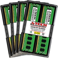 A-Tech 64GB 8x 8GB 2Rx8 PC4-17000R DDR4 2133 MHz ECC REG RDIMM Server Memory RAM picture