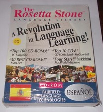 THE ROSETTA STONE ESPANOL LEVEL I CD-ROM WIN MAC 1996 ITALIAN GUIDE VINTAGE picture