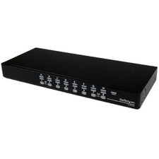 StarTech 16 Port 1U Rackmount USB PS/2 KVM Switch with OSD (SV1631DUSB) picture