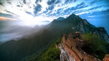 Landscape nature mountains clouds china asia great wall Custom Gaming Mat Desk picture