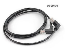 6ft CAT5e RJ45 90 Degree Up to 90 Degree Down UTP Ethernet LAN Cable, U5-006DU picture