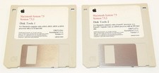 Apple ~ Macintosh System - 7.5.3 Disk Tools 1 & 2 Vintage 1996 Floppy Disks *VTG picture