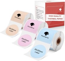 50x50mm Round Self-Adhesive Thermal Label Sticker Paper for Phomemo M110/M200 picture