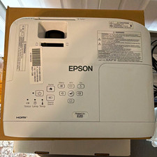 Epson PowerLite E20 LCD Projector 3400 Lumens HDMI Built-In Speaker White picture