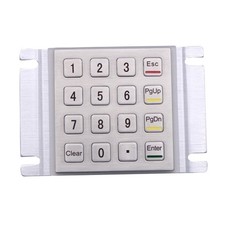 Vandal Proof Rugged Panel Mount Stainless Steel Keypad Metal Keyboard For Kiosk picture