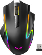 TECKNET Wireless Gaming Mouse,2.4GHz/USB-C, 1000Hz,7 Custom Buttons 13 RGB picture