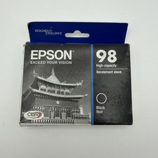 Epson 98 Black High-Capacity Ink Cartridge T098120 Genuine Claria Hi-Def - 07/21 picture