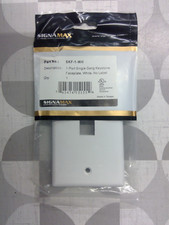 Signamax SKF-1-WH 1 Gang 1 Port Keystone Faceplate, White **Free Shipping** picture