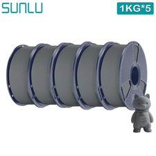 SUNLU 5x1KG PETG PLA PLA+2.0 SILK ABS ASA TPU 3D Printer Filament 1.75mm 5KG picture