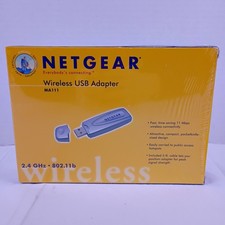 Netgear Wireless USB Adapter MA111 2.4 GHz 802.11b New in Box picture