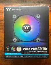 Thermaltake Case Fans Pure Plus 12 120mm RGB PWM 3-Pack w/ Controller picture