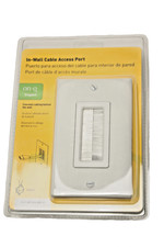 On-Q Legrand In-Wall Cable Access Port with Cover Plate White picture