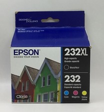Epson 232XL 232 Ink Cartridge Combo Pack BK C M Y Exp 8/26 picture