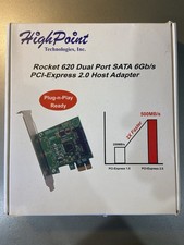 HIGHPOINT ROCKET 620A  DUAL PORT eSATA 6HB/S PCI-EXPRESS 2.0 HOST  Open Box picture