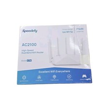 Speedefy K7W Ice White AC2100 Gigabit High Speed Dual Band Smart Wi-Fi Router picture