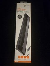 🎥  J5 Create USB-C Dual HDMI Docking Station Gray/Black JCD542  🆕 picture