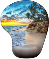 Ergonomic Mouse Pad with Gel Wrist Support Wrist Rest Smooth Surface picture