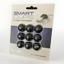 Tzumi Smart Clips Cable Management Mini 9-Pack Cable Clips Set New Sealed picture
