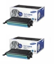 TWO (2) New Genuine Samsung C660 Cyan & M660 Magenta Toner Cartridges DAMAGE picture