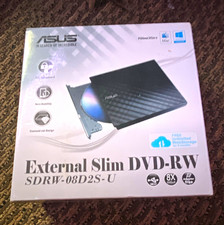 ASUS External Slim DVD-RW USB 8x Black Mac Compatible SDRW-08D2S-U picture