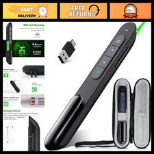 Wireless Presentation Remote Clicker - USB Rechargeable 2.4GHz Green Light, Slid picture