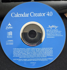 VTG 1996 SoftKey Multimedia Calendar Creator 4.0 CD-ROM Windows 95 3.1 picture