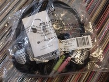 Brand New In Plastic Andrea NC-185 PC Computer Headset Headphones w/ microphone picture