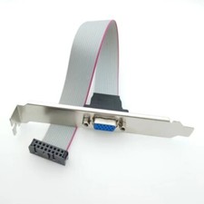 Mainboard Graphics Card VGA 2.54mm 16P Female To 15P Bracket GPU Extension Cable picture