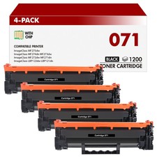 4× CRG071 Toner Cartridge for Canon 071 imageCLASS LBP120 MF270 Mf272dw NEW CHIP picture