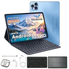 Android 14 Tablet PC 16GB+256GB Octa-core Dual Camera 10.1 inch HD Screen Slim picture