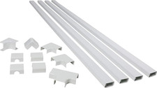 Legrand  Cordmate II 120 Inch 12 Piece Cord Cover Kit White picture
