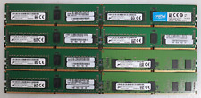 Lot 8x 8GB (64GB) Micron MTA9ASF1G72PZ-2G3B1MK PC4-19200 RDIMM Server RAM picture