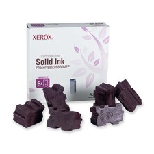 New Genuine OPEN BOX Xerox 108R00747 Magenta Solid Ink (5 inks -- short 1) picture