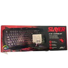 PBX Slayer 3-in-1 Gaming Kit Backlit Keyboard, LED Gaming Mouse, Spectrum Pad picture