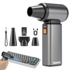 SYNRIC Compressed Air Duster, Stepless Speed Electric Air Duster, Metal Shell picture