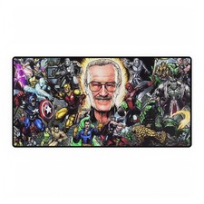 Marvel Superheroes Stan Lee Tribute Comic Characters Mouse Pad Desk Mats picture