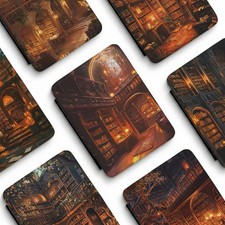 Cozy Magical Library Enchanted Bookshelf Kindle Paperwhite 7