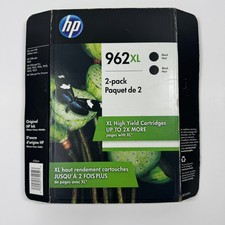Genuine HP 962XL High Yield Black Ink 2-Pack Brand New and Sealed OEM picture