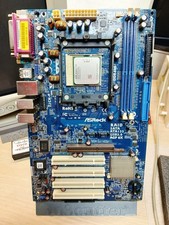 VINTAGE Motherboard ASROCK K8NF3-VSTA socket 754 + cpu ram tested working  picture
