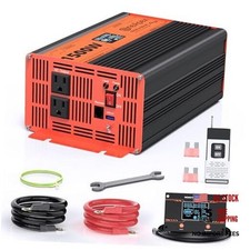 1500 Watt Pure Sine Wave Inverter Car Power Inverter 12V to 120V, 1500W-12V picture