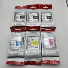 CANON PFI-102 Ink Cartridge Set 6pcs New Sealed MBK BK C Y M Japan/mj29 picture
